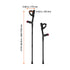 Forearm Crutches 10-Level Height Adjustable Walking Crutches 1 Pair 350LBS