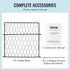 4 Pack Plant Protector from Animals, 13.4'' x 13.4'' Chicken Wire Plant Protector, Plant Cages for Outdoor Plants, Flowers & Vegetables, Keeps Bunny Chicken Squirrels Out, 16pcs Metal Mesh