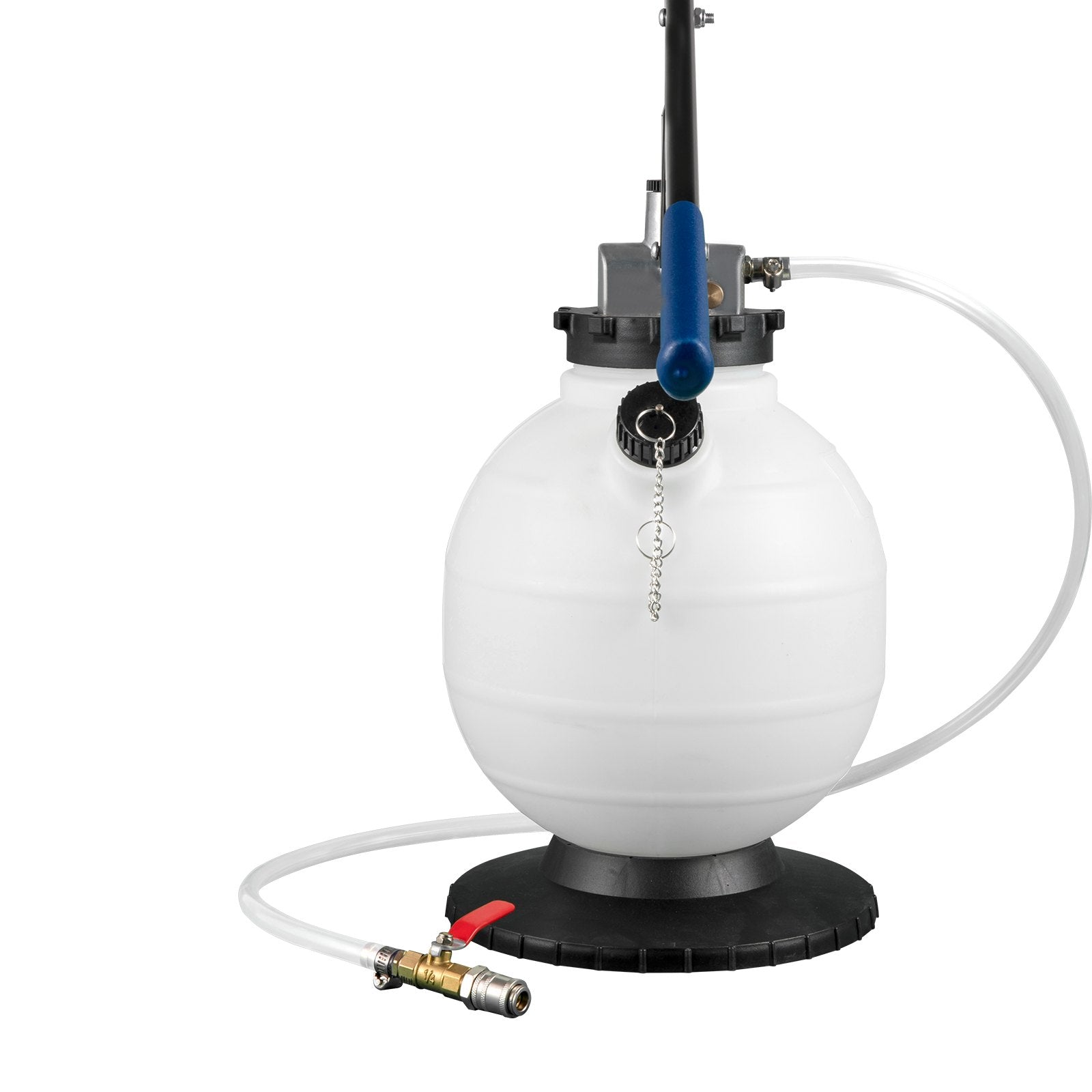 Transmission Fluid Pressure Bleeder, 7.5L Large Capacity Transmission Oil Replacement Tool Set with 15 PCS ATF Filler Adapters, Transmission Oil Replacement Kit for Most Cars with Pressure Gauge