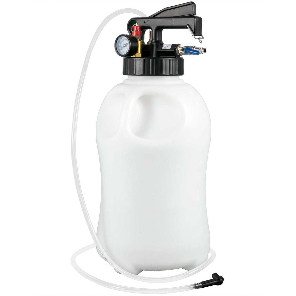 Transmission Fluid Pump 2 Way ATF Refill System Dispenser, Oil and Liquid Extractor 10 Liter Large Capacity, Automatic Transmission Fluid Pump Tool Set with 14 Pieces ATF Filler Adapters