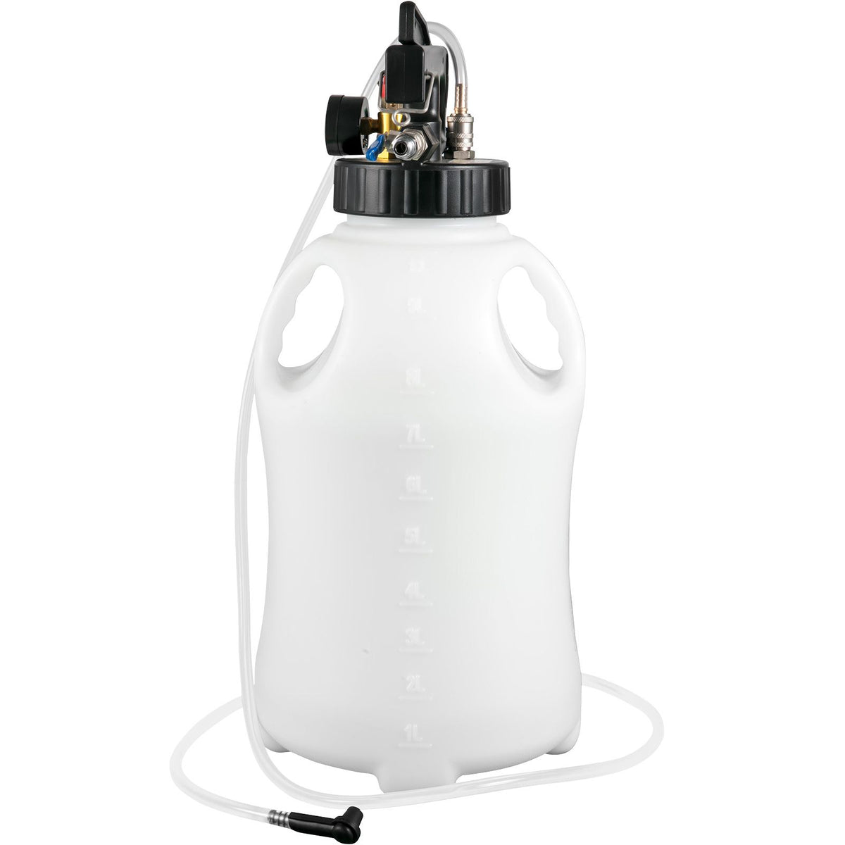 Transmission Fluid Pump 2 Way ATF Refill System Dispenser, Oil and Liquid Extractor 10 Liter Large Capacity, Automatic Transmission Fluid Pump Tool Set with 14 Pieces ATF Filler Adapters