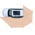 270° Vehicle Awning with LED Lights 10.9m² UV50+ Waterproof SUV Camping