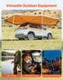 270 Degree Awning, 12.4 ㎡ Driver Side Vehicle Awning, Waterproof UV50+ Car Side Awnings with Carry Bag, All-Weather Free-Standing Overland Awnings Car Shelter for SUV Van Truck Camping