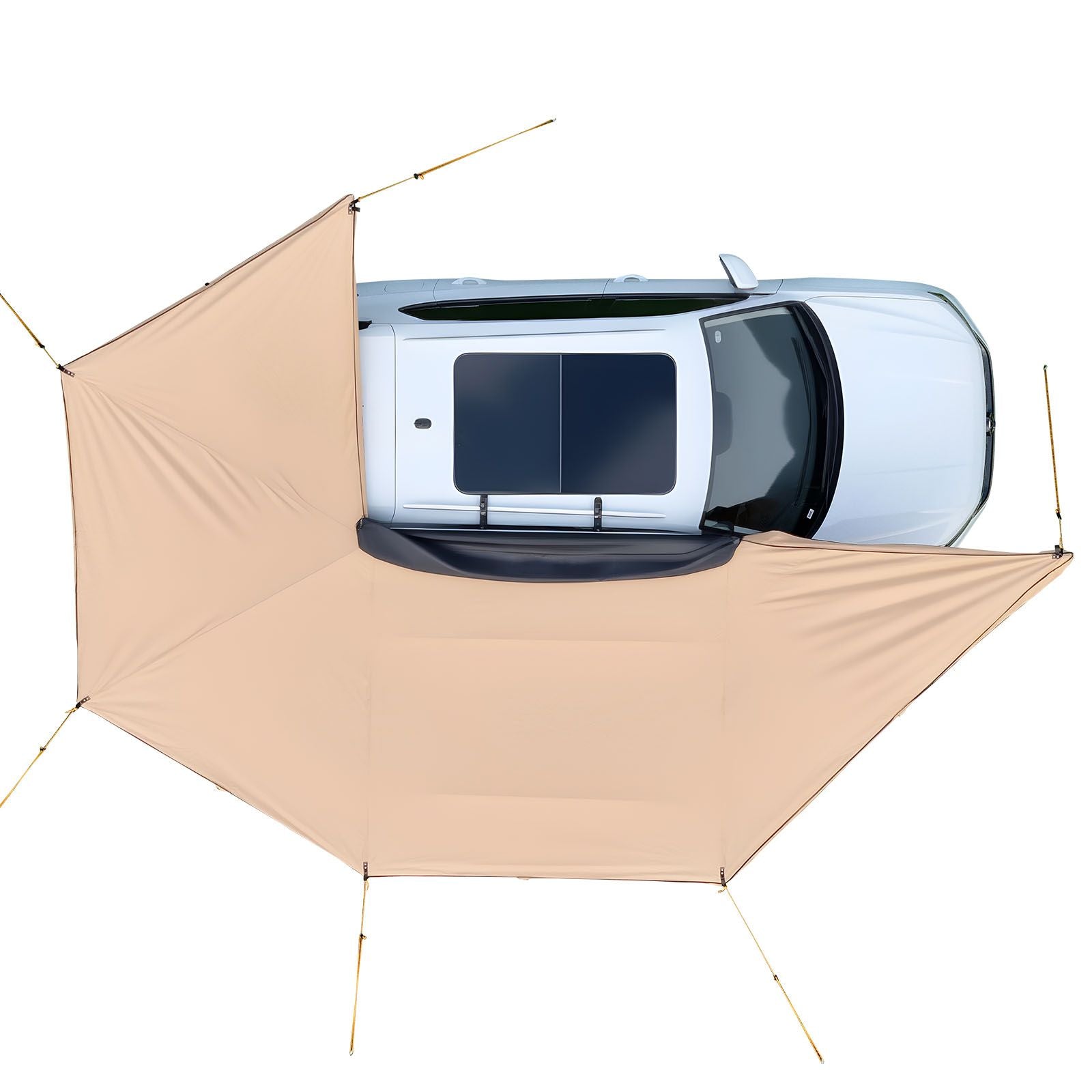 270° Vehicle Awning 12.4m² UV50+ Waterproof SUV Van Truck Camping Shelter