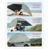 Vehicle Awning, Large 10' x 7' Shade Coverage Car Side Awning, PU2000mm UV50+ Car Awning with Extended Side Canopies and Portable Storage Bag, Suitable for Truck, SUV, Van, Campers