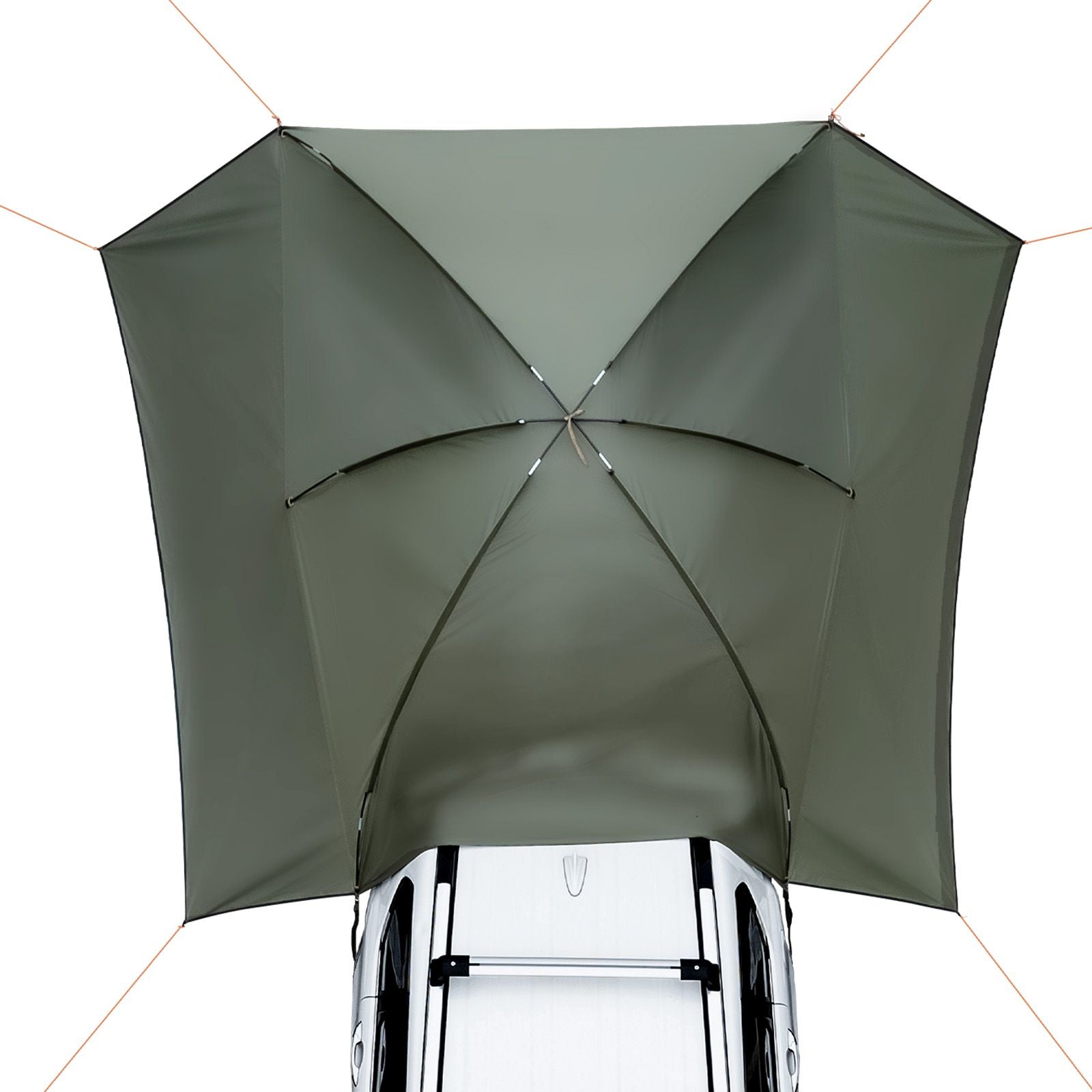 Vehicle Awning, Large 10' x 7' Shade Coverage Car Side Awning, PU2000mm UV50+ Car Awning with Extended Side Canopies and Portable Storage Bag, Suitable for Truck, SUV, Van, Campers