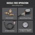 9pc Engine Compression Tester Kit 300 PSI Cylinder Pressure Gauge Adapter Set