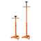 Underhoist Support Stand, 3/4 Ton Capacity Under Hoist Jack Stand, Lifting from 38.4 to 75.4 in, Bearing Mounted Spin Handle, Self-Locking Threaded Screw, Two Wheels, Support Vehicle Components