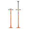Underhoist Support Stand, 3/4 Ton Capacity Under Hoist Jack Stand, Lifting from 52.8 to 76 in, Self-Locking Threaded Screw, Bearing Mounted Spin Handle Pole Jack, Support Vehicle Components