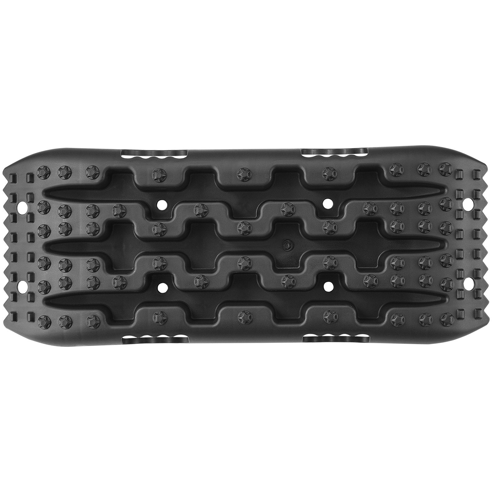 2PCS Traction Boards with PP for Mud Snow Sand Storage Bag Short Black