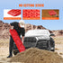 2PCS Traction Boards with PP for Mud Snow Sand Storage Bag Long Red