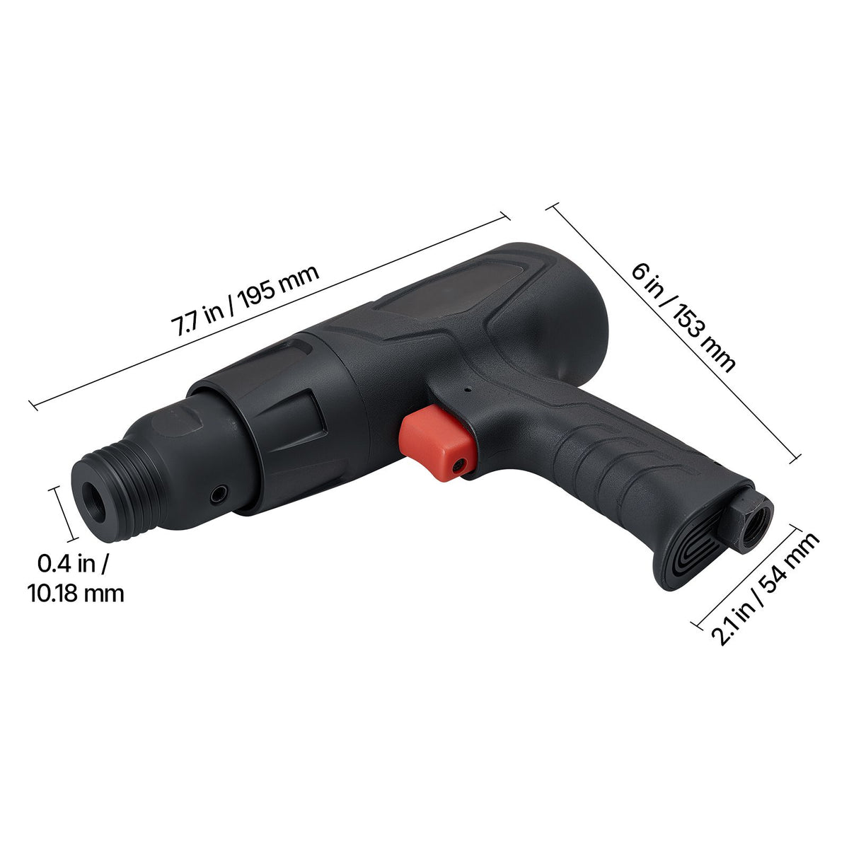 Pneumatic Air Hammer 2700BPM Air Chisel with 4 Long Barrel Chisels