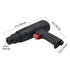 Pneumatic Air Hammer 2700BPM Air Chisel with 4 Long Barrel Chisels