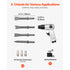 Pneumatic Air Hammer 4500BPM Air Chisel with 4 Round Shank Chisels
