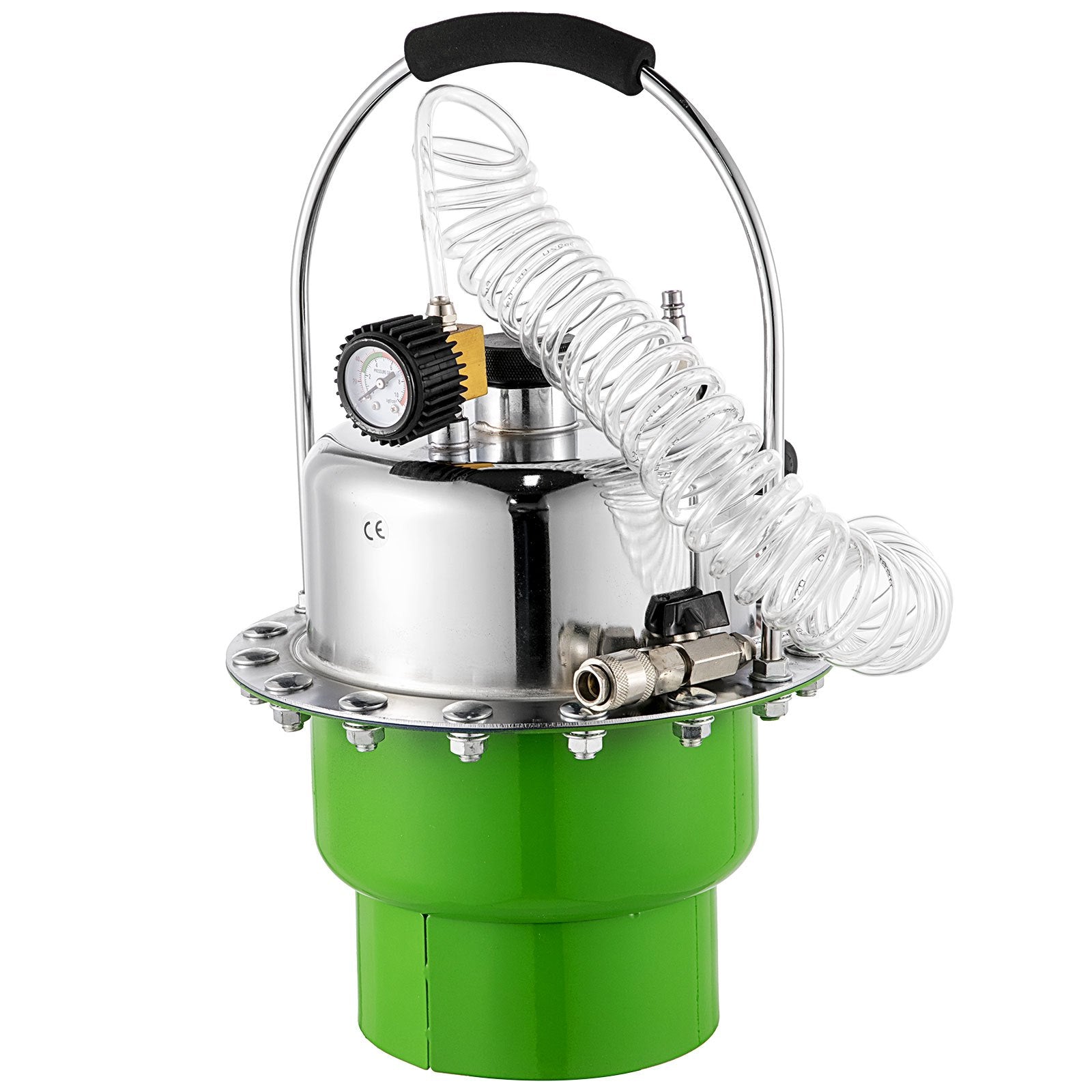 Pneumatic Air Pressure Bleeder, Brake Pressure Bleeding Tool Portable Brake and Clutch Bleeder Valve System Kit Garage Workshop Mechanics Brake Oil and Fluid Extractor Bleeder Tool