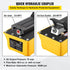 Air Hydraulic Pump, 10,000 PSI Hydraulic Foot Pump, 0.6 Gal Reservoir Foot Operated Air/Hydraulic Pump, with Hose and Spray Gun for Heavy Machinery Rigging, Auto Repair, Auto Body Frame Machines