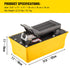 Air Hydraulic Pump, 10,000 PSI Hydraulic Foot Pump, 0.6 Gal Reservoir Foot Operated Air/Hydraulic Pump, with Hose and Spray Gun for Heavy Machinery Rigging, Auto Repair, Auto Body Frame Machines