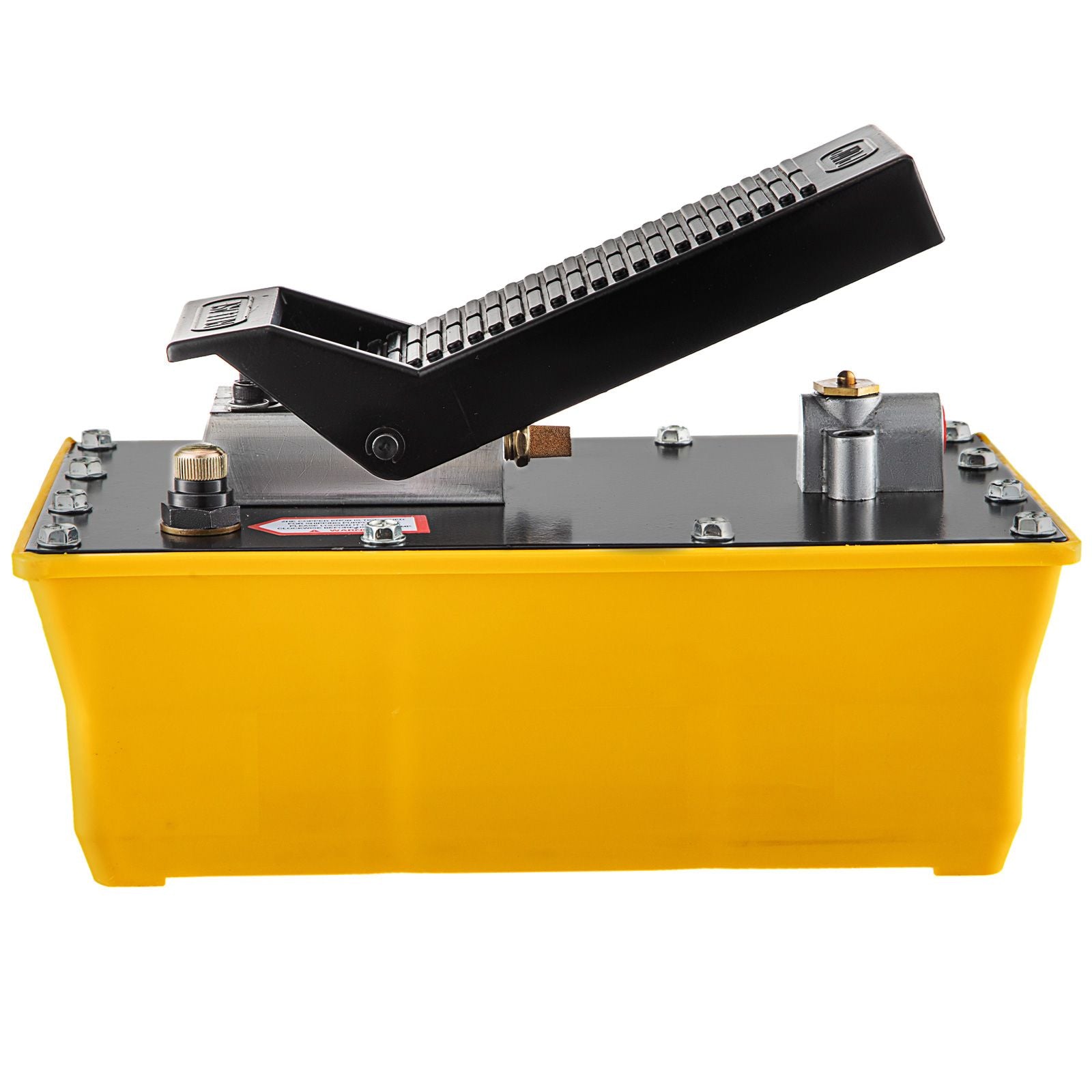 Air Hydraulic Pump, 10,000 PSI Hydraulic Foot Pump, 0.6 Gal Reservoir Foot Operated Air/Hydraulic Pump, with Hose and Spray Gun for Heavy Machinery Rigging, Auto Repair, Auto Body Frame Machines