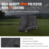 4 Passenger Golf Cart Cover 600D Waterproof UV Dustproof Full Cover Black