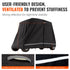 4 Passenger Golf Cart Cover 600D Waterproof UV Dustproof Full Cover Black