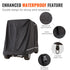 4 Passenger Golf Cart Cover 600D Waterproof UV Dustproof Full Cover Black
