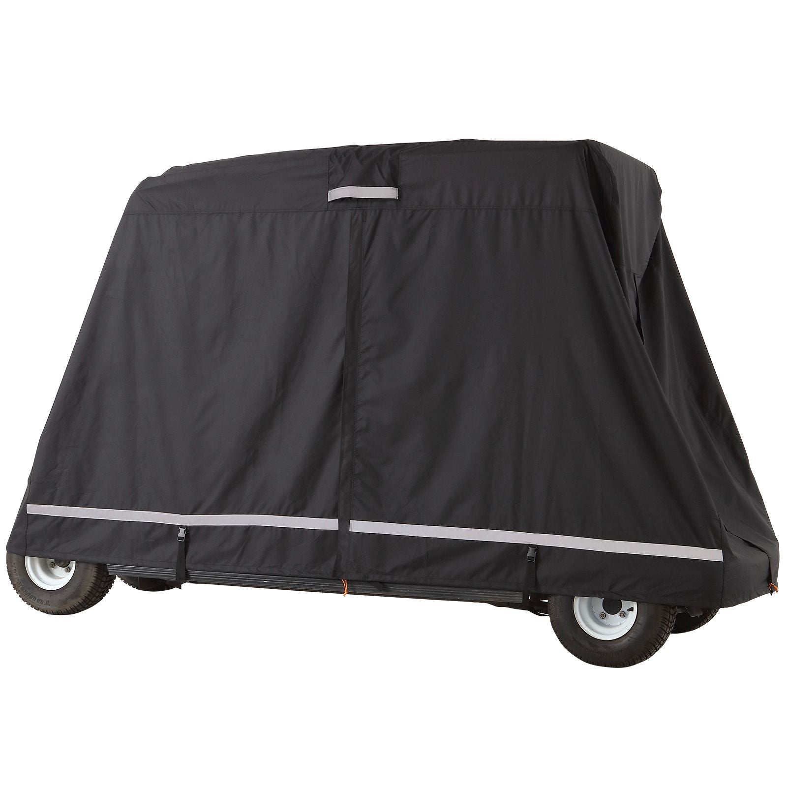 4 Passenger Golf Cart Cover 600D Waterproof UV Dustproof Full Cover Black