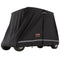VEVOR 4 Passenger Golf Cart Cover, 600D Polyester Full Cover, Universal Fits for Most Brand Club Car Covers, Waterproof, Sunproof, and Dustproof Outdoor Golf Cart Cover with Three Zipper Doors, Black