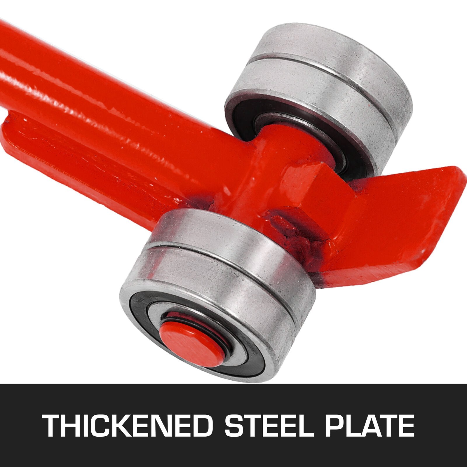 Prylever Bar 3T Capacity Steel Pry Lever Bar Heavy Duty with Wheels Prylever with 1.8 m Length Handle