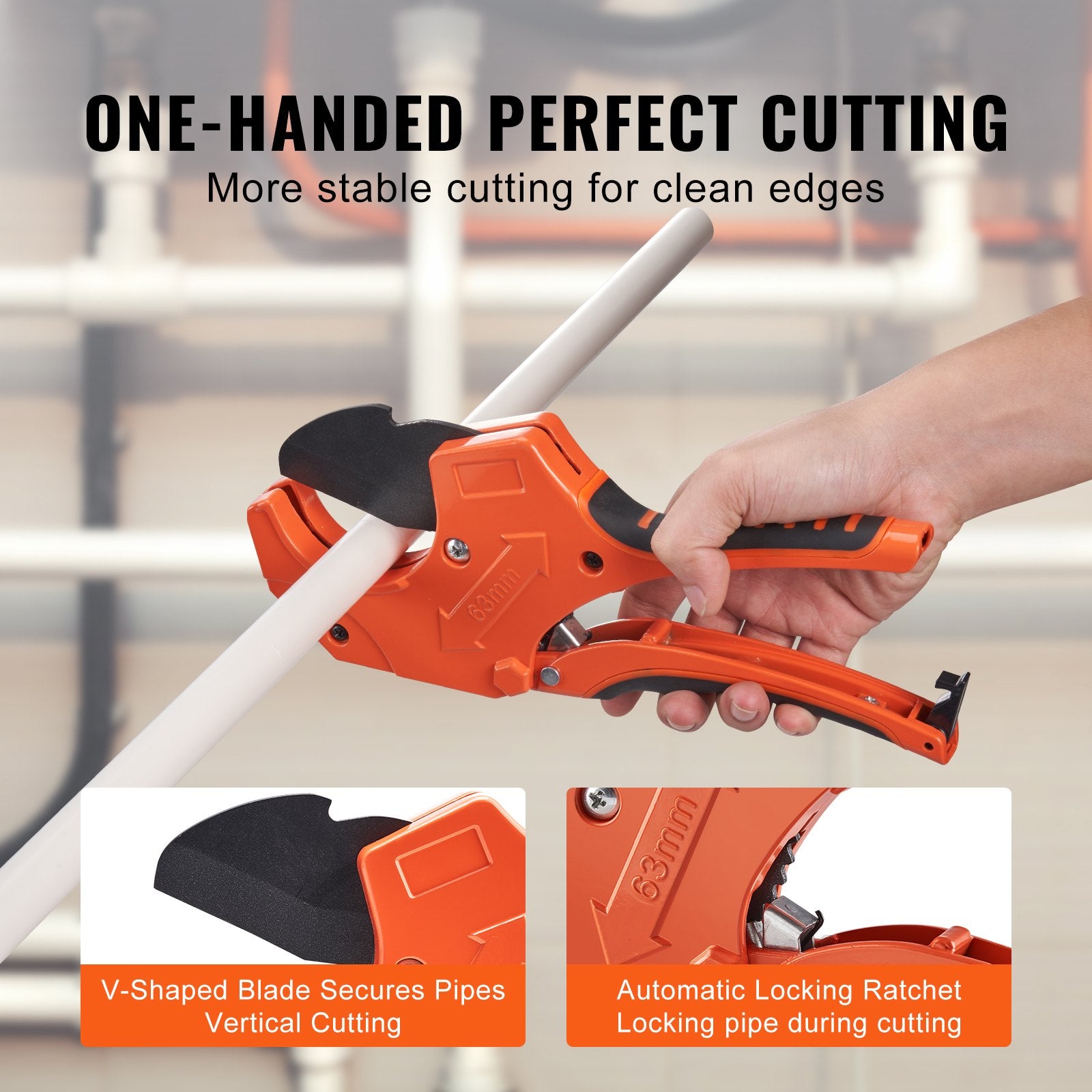 VEVOR PVC Pipe Cutter, 0-2-1/2