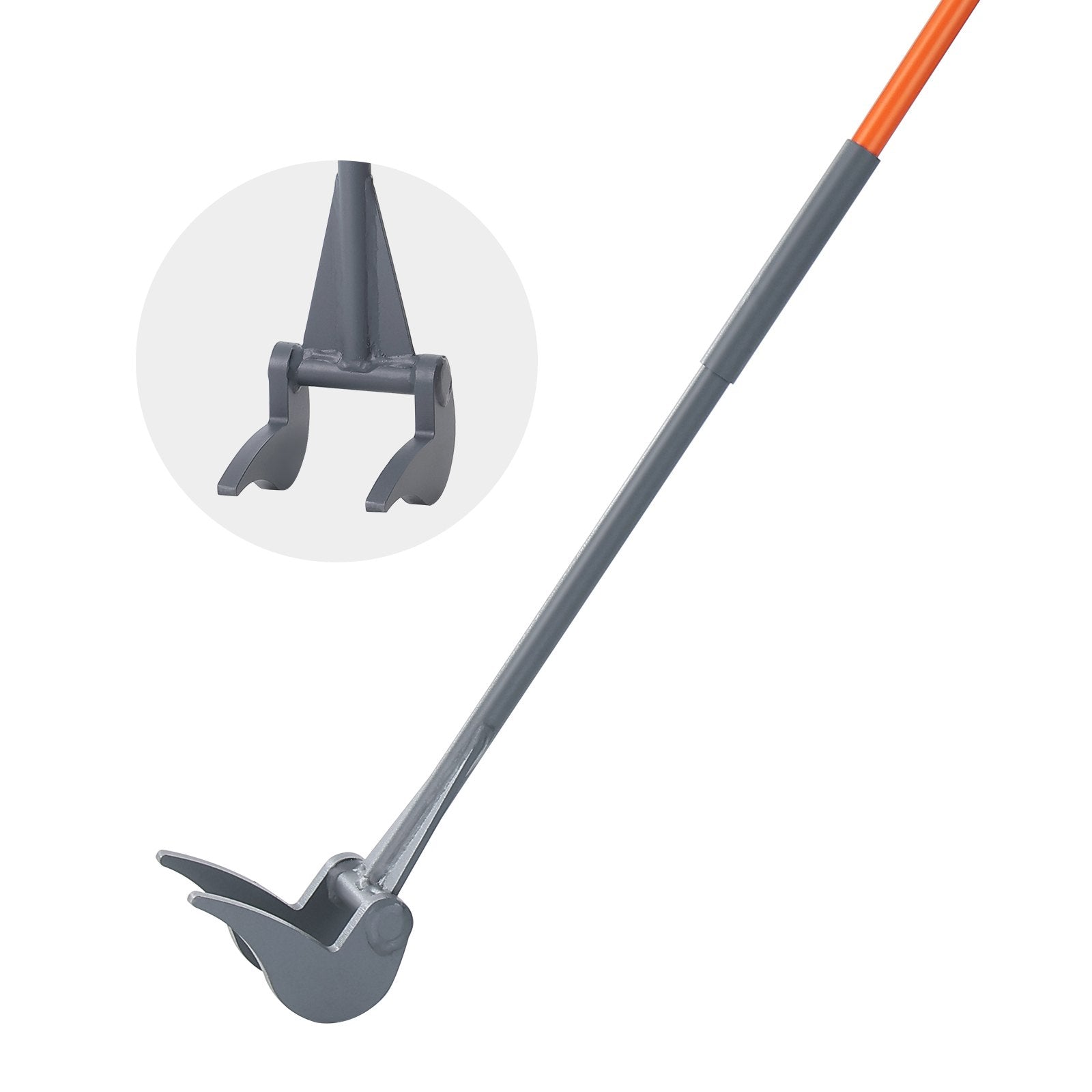 Pallet Buster, 50'' Carbon Steel Handle Wrecking Pry Bar, 2000 lbs Weight Capacity, Heavy Duty Deck Board Removal Tool, Multipurpose Demolition Bar for Flooring, Framing, Roofing, Trim, Drywall