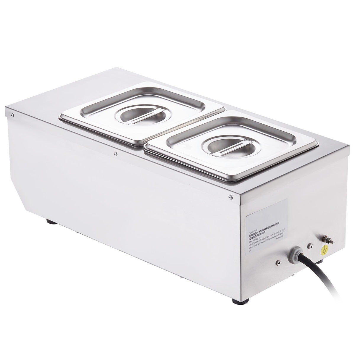 Chocolate Tempering Machine 2 Tank 800W Stainless Steel Melting Pot TEMP Control