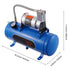 12V Air Compressor with Tank 1.6 Gallon/6 L, Train Horn Air Compressor, 120 psi Working Pressure Onboard Air Compressor System for Train Air Horns, Inflating Tires, Air Mattresses