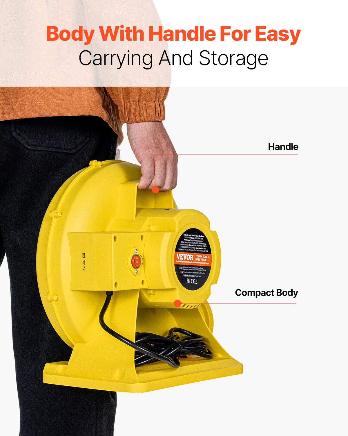 Inflatable Bounce House Blower 0.8&1HP 750W for Commercial Bounce House