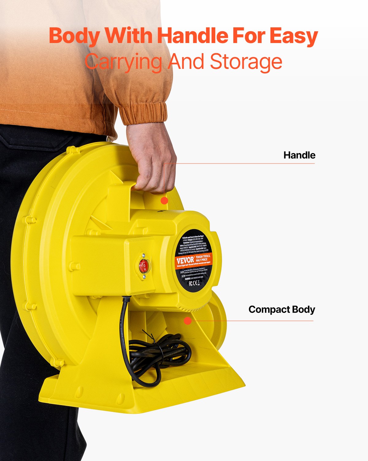 Inflatable Bounce House Blower 1.2&1.3HP 950W for Commercial Bounce House