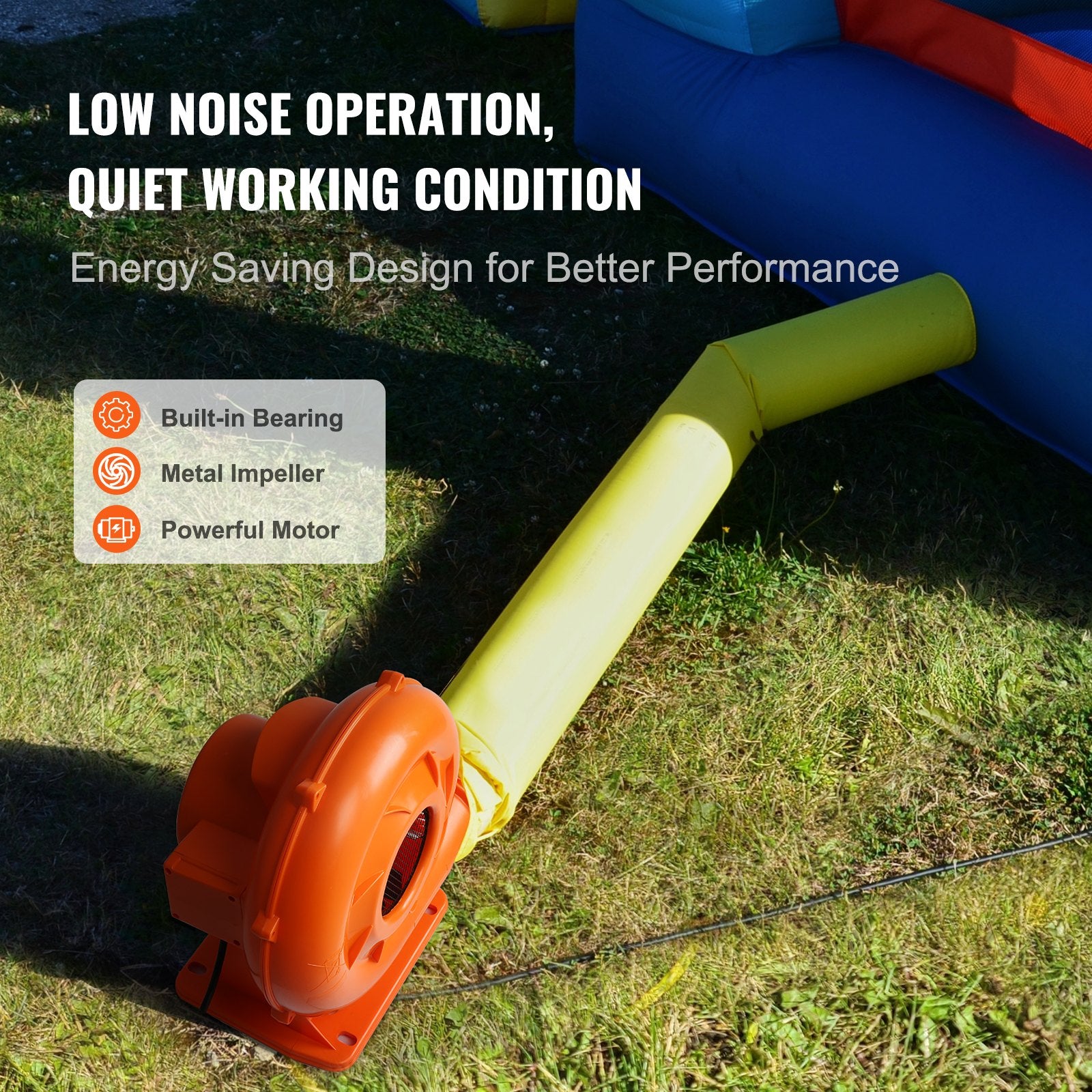 Inflatable Bounce House Blower 1 & 1.2 HP 900W Commercial Air Pump Fan