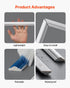 Wall Molding 12 Pack, 51 x 51 cm Wainscoting Panels Kit, Lightweight Paintable Polystyrene, Easy to Install, Waterproof Accent Wall Trim for Interior Décor Living Room, Bedroom, Home, White