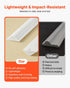 Wall Molding 3 Pack, Wainscoting Panels Kit, Lightweight Paintable Polystyrene, Easy to Install Accent Wall Trim for Interior Décor Living Room, Bedroom, Home, White (58x143 + 58x58 cm)