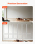 Wall Molding 6 Pack, Wainscoting Panels Kit, Lightweight Paintable Polystyrene, Easy to Install, Waterproof Accent Wall Trim for Interior Décor Living Room, Bedroom, White (61x137 + 61x61 cm)