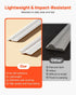 Wall Molding 6 Pack, Wainscoting Panels Kit, Lightweight Paintable Polystyrene, Easy to Install, Waterproof Accent Wall Trim for Interior Décor Living Room, Bedroom, White (61x137 + 61x61 cm)