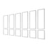 Wall Molding 6 Pack, Wainscoting Panels Kit, Lightweight Paintable Polystyrene, Easy to Install, Waterproof Accent Wall Trim for Interior Décor Living Room, Bedroom, White (61x137 + 61x61 cm)