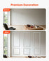 Wall Molding 3 Pack, Wainscoting Panels Kit, Lightweight Paintable Polystyrene, Easy to Install, Waterproof Accent Wide Profile Trim for Interior Living Room, Bedroom,White (61x137 + 61x61 cm)