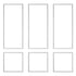 Wall Molding 3 Pack, Wainscoting Panels Kit, Lightweight Paintable Polystyrene, Easy to Install, Waterproof Accent Wide Profile Trim for Interior Living Room, Bedroom,White (61x137 + 61x61 cm)