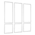 Wall Molding 3 Pack, Wainscoting Panels Kit, Lightweight Paintable Polystyrene, Easy to Install, Waterproof Accent Wide Profile Trim for Interior Living Room, Bedroom,White (61x137 + 61x61 cm)