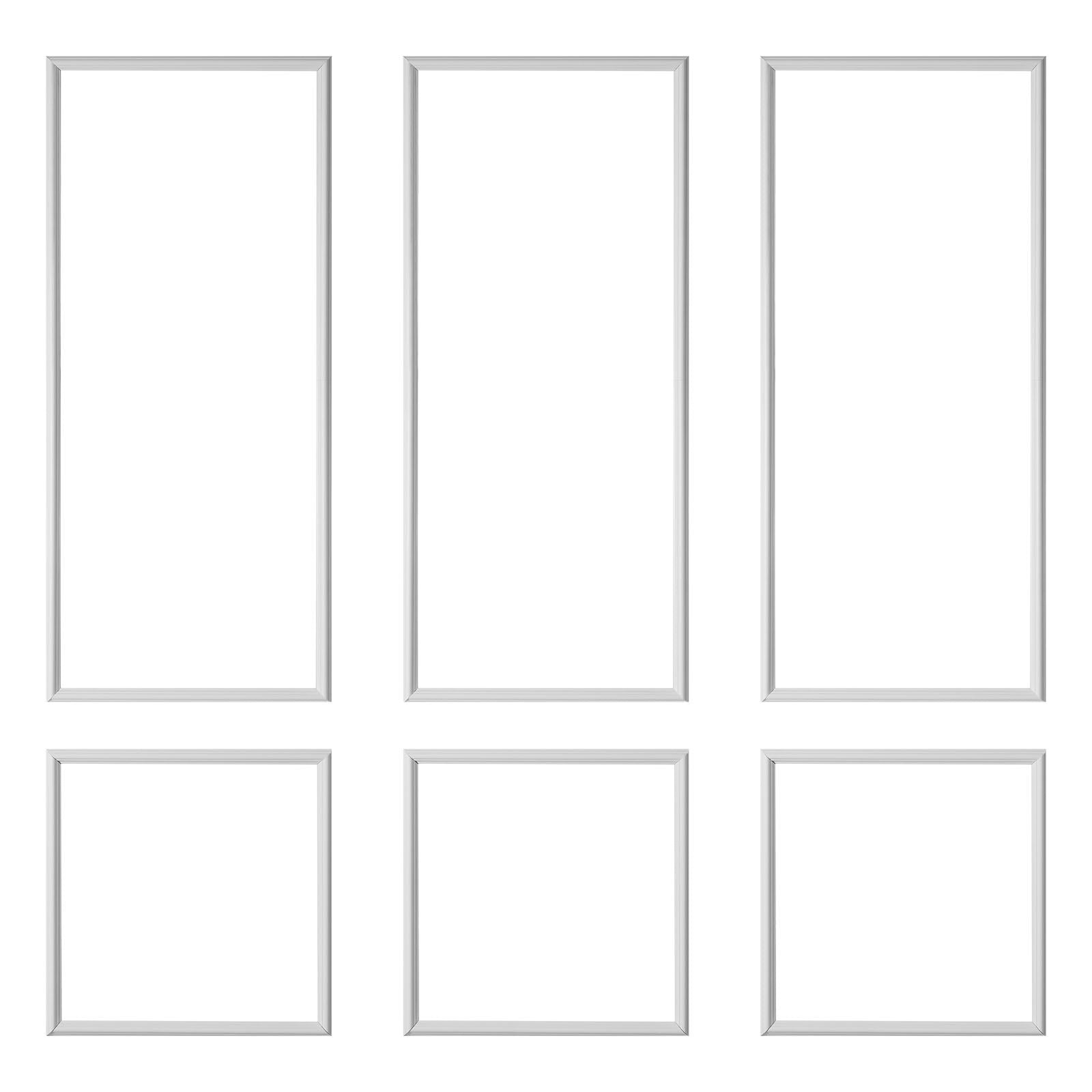 Wall Molding 3 Pack Wainscoting Panels Paintable Waterproof Polystyrene White