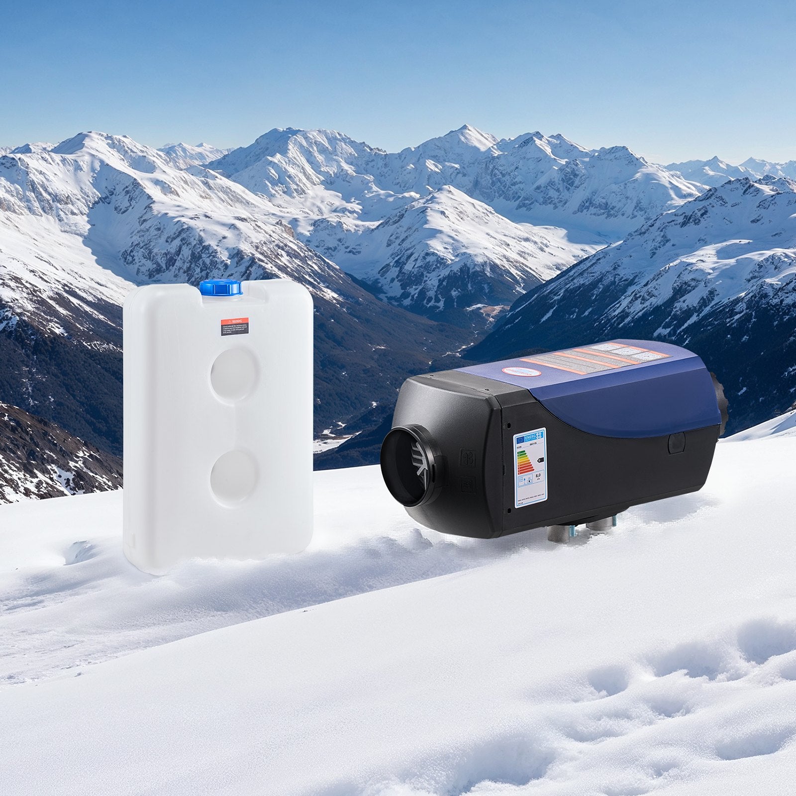 Diesel Heater, 8KW, DC 12V/24V, Portable Diesel Air Heater with Remote Control and LCD Screen, Fast Heating Low Noise, 10 L Large Fuel Tank for Vehicles, Vans, RVs, Campers, and Trucks