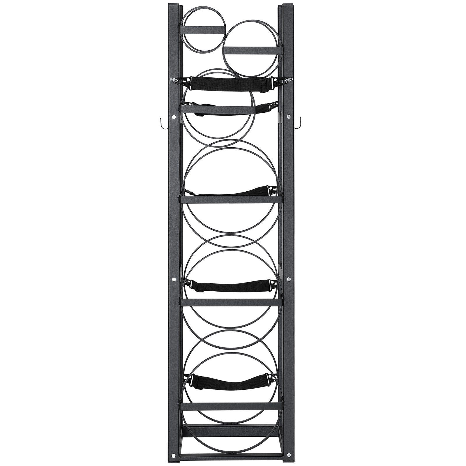 Refrigerant Tank Rack, with 3 x 30lbs and Other 3 Small Bottle Tanks, Cylinder Tank Rack 12.79x12.99x47.12 in, Refrigerant Cylinder Rack and Holders for Freon, Gases, Oxygen, Nitrogen
