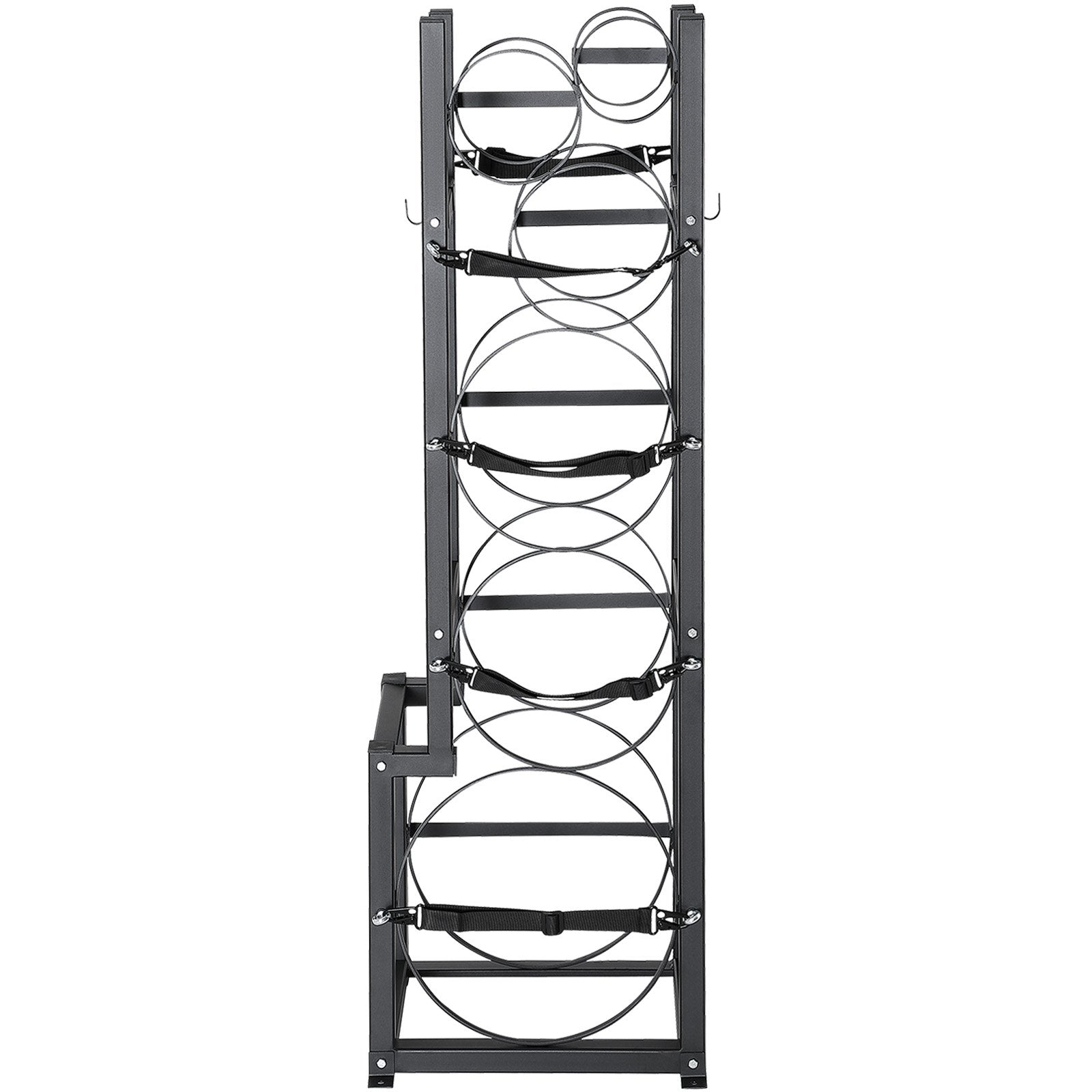 Refrigerant Tank Rack, with 1 x 50lb, 2 x 30lb and Other 3 Small Bottle Tanks, Cylinder Tank Rack 15.55x12.99x49.8 in, Refrigerant Cylinder Rack and Holders for Freon, Gases, Oxygen, Nitrogen