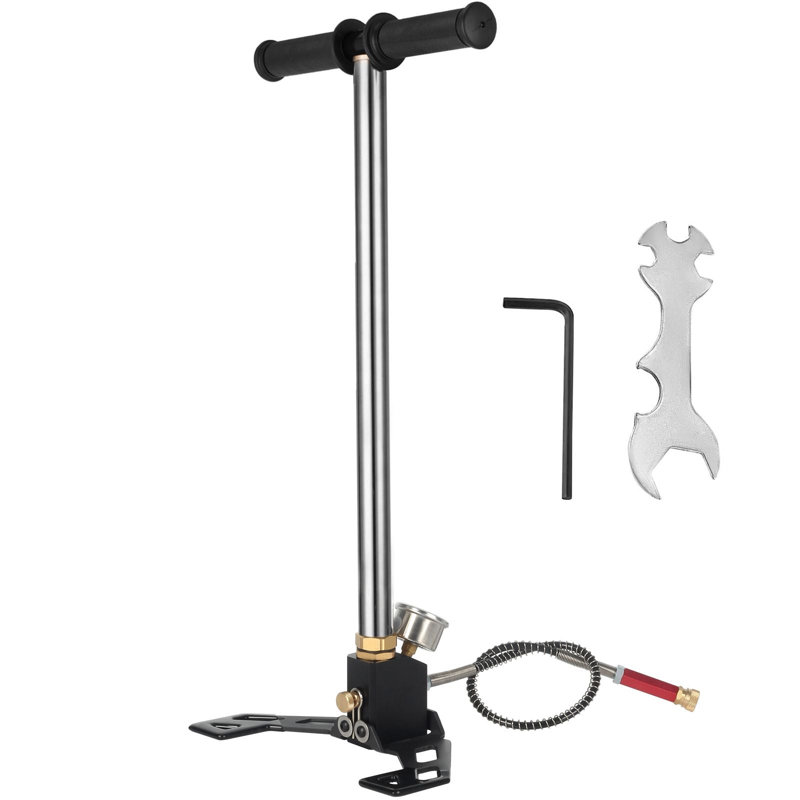 High Pressure Hand Pump 3 Stage up to 4500 psi PCP Pump Safe and Convenient Airgun PCP Pump High Pressure Hand Pump for High Pressure Tires and Pre-Charged Pneumatic Airguns