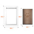 Medium Pet Door 31.2x43.5cm Dog Cat Flap Door Metal Frame Lock White