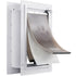 Medium Pet Door 31.2x43.5cm Dog Cat Flap Door Metal Frame Lock White